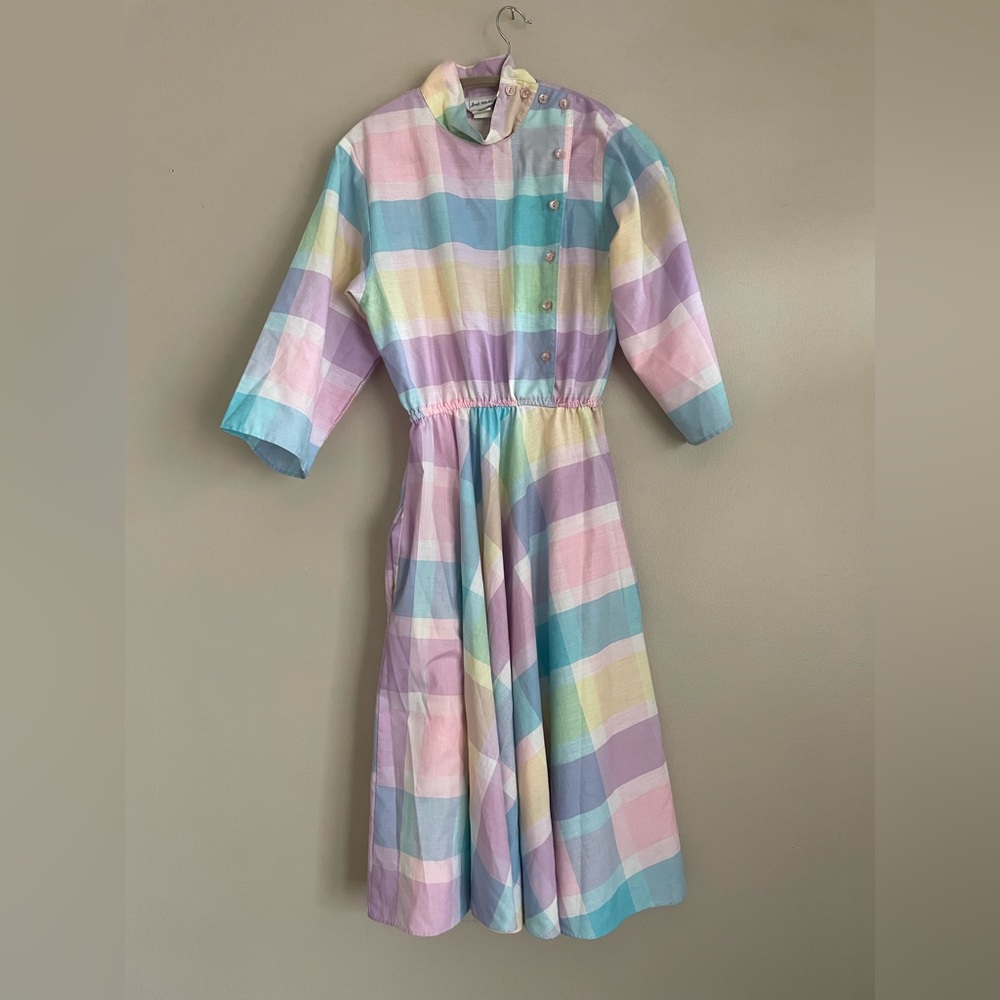 Jodi michaels vintage plaid dress